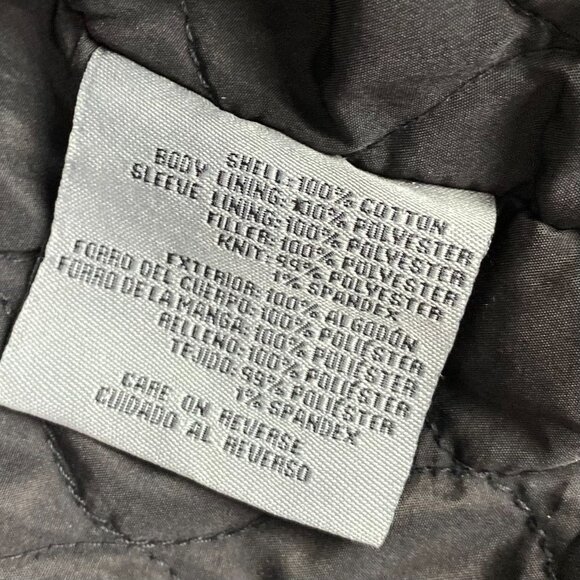 Levi's Jacket Mens Large Black Military Field Canvas Cotton 2 Pocket Quilt Lined - Picture 13 of 16